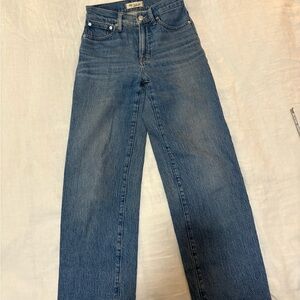 Madewell Straight Leg Blue Jeans